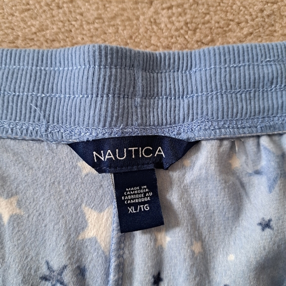 Nautica 2 Piece PJ Set Womens XL Blue Stars Print Fleece Loungewear Set NWT - Picture 12 of 15